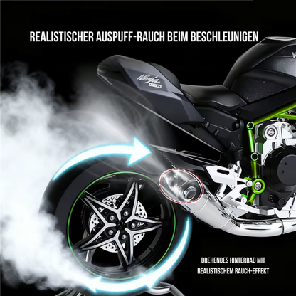 LED Racing Motorrad mit Sound & Rauch